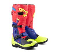 Botas de cross Alpinestars Tech 3 Rojo brillante/Azul oscuro/Amarillo flúor49,5 Rojo brillante,Azul oscuro,Amarillo flúor