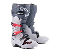 Botas de Cross Alpinestars Tech 7 Enduro Gris claro/Gris oscuro/Rojo brillante47 Gris claro,Gris oscuro,Rojo brillante
