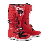 Alpinestars Tech 7S Botas juveniles de motocross, rojo, tamaño 42