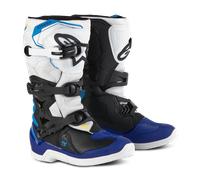 Botas de Cross Niño Alpinestars Tech 3S Blanco/Negro/Azul esmalte39 Blanco,Negro,Azul esmalte