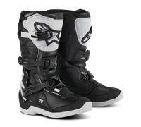 Alpinestars Tech 3S Botas de motocross juveniles, negro-blanco, tamaño 35 36