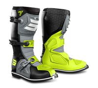 Shot Race 2 Botas de Motocross, gris/amarillo, Talla 40