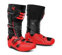 Shot Race 8 Botas de motocross, negro-rojo, tamaño 40