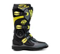 Botas de Cross Sidi Flame Niño Negro/Lima/Gris41 Negro,Lima,Gris