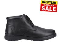 Hush Puppies Malcolm Cuero Hombre Clásico Casual Moda Botas Negras
