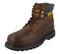 Botas De Cuero Con Cordones Caterpillar Holton Safety 6 Dark Brown