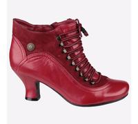 Hush Puppies Vivianna Vestido Mujer Cuero Botines de Moda Rojo