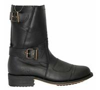 Botas De Cuero Negro Para Hombre Grinders Route 66 Cowboy Western De Punta Biker