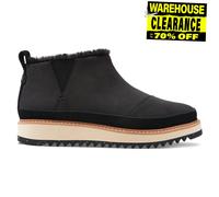 Botas De Cuero Suede Casual De Moda Toms Marlo Para Mujeres Negras