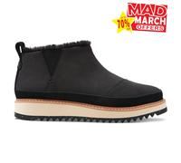 Botas De Cuero Suede Casual De Moda Toms Marlo Para Mujeres Negras
