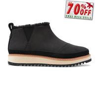 Botas De Cuero Suede Casual De Moda Toms Marlo Para Mujeres Negras