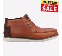 Botas De Cuero Toms Para Hombre Navi Moc Chukka Con Cordones Marrón