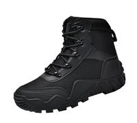 Botas de desierto de gran tamaño para exteriores, botas de desierto para hombre, botas marrones a la moda, Black, 42 2/3 EU
