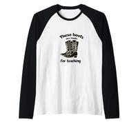 Botas de enseñanza para profesor occidental, profesor texano Camiseta Manga Raglan
