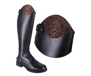 Botas de equitación QHP Exchangeable parte superior Romy Sparkle - Rose / 35/37