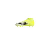 adidas Unisex niños F50 Club Mid Firm Ground/Multi Ground Football Boots Kids, Team Solar Yellow 2/Core Black/Lucid Red, 38 EU