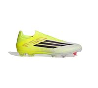 adidas Unisex Adulto F50 League Laceless Firm Ground/Multi Ground Football Boots, Team Solar Yellow 2/Core Black/Lucid Red, 46 EU