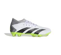 adidas Predator Accuracy.3 Firm Ground Boots, Botas de fútbol Unisex Adulto, Cloud White/Core Black/Lucid Lemon, 44 EU