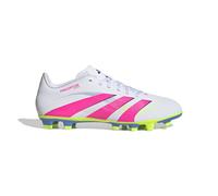 adidas Unisex Bota de fútbol Predator Club césped natural seco/multisuperficie, Cloud White/Lucid Pink/Lucid Lemon, 44 2/3
