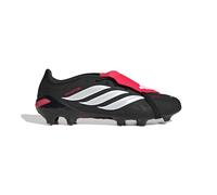 Adidas Botas de fútbol Predator League FG Unisex, lengüeta plegable, Negro/Blanco/Rojo 42 2/3