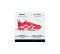Botas de fútbol adidas predator league ll fg/mg infantil rojo 38