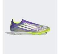 adidas F50 League Laceless Firm Ground Football Boots, Botas de fútbol Unisex Adulto, Purple Rush/Cloud White/Lucid Lemon, 43 1/3 EU