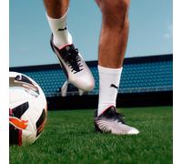 Botas de fútbol puma king ultimate fg/ag silver- -sun struck- whi 42