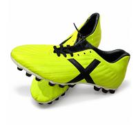 Botas de fútbol Munich amarillo flúor con X negra · Talla 40
