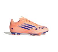 adidas Unisex Kids' Bota de fútbol F50 Club césped Natural seco/multisuperficie (niño), Beam Orange/Lucid Blue/Cloud White, 36