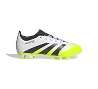 Adidas - Bota de fútbol Predator Club L FG/MG Niño, Unisex, White-Core Black-Lucid Lemon, 5,5 UK