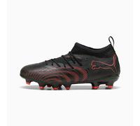 PUMA Future 9 Match FG/AG JR - Tenis de fútbol, Color Negro, Rojo Brillante, Gris Fuerte, 3.5 UK, Puma Negro Rojo Brillante Gris Fuerte, 36 EU