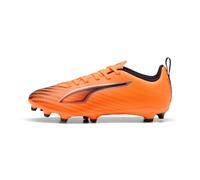 Puma - Bota de fútbol Ultra 6 Play FG/AG Niño, Unisex, Heat Fire-Black-Glowing Red, 5 UK
