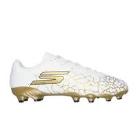 Botas de fútbol skechers skx_ 1,5 fg infantil blanco/oro 37.5