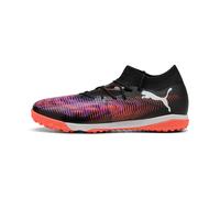 Puma - Future 8 Match TT, Zapatillas de fútbol Unisexo, Puma Black-Puma White-Glowing Red,