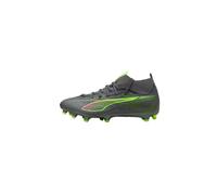 PUMA Ultra 5 Match+ FG/AG, Zapatillas de fútbol Unisex Adulto, Matte Aged Silver-Yellow Alert Aged Silver, 43 EU