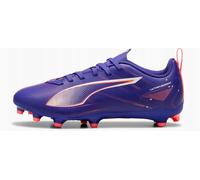 Puma Unisex Youth Ultra 5 Play FG/AG JR Soccer Shoe, Lapis Lazuli-Puma White-Sunset Glow, 38 EU