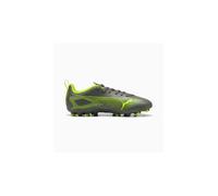 PUMA - Ultra 5 Play MG JR, Zapatillas de fútbol Unisexo, Matte Aged Silver-Yellow Alert-PUMA Aged Silver,