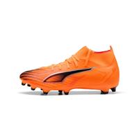 PUMA Ultra 6 Match+ FG/AG, Zapatillas de fútbol Unisex Adulto, Heat Fire Negro Rojo Brillante, 43 EU