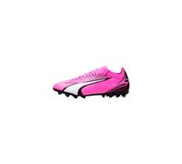 Botas de fútbol puma ultra match mg rosa blanco 45