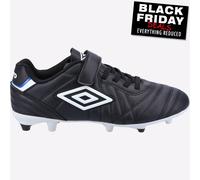 Umbro Speciali Liga Junior Firme Suelo Botas de Fútbol Negro