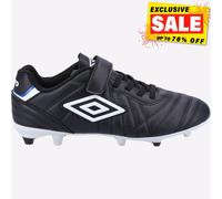 Umbro Speciali Liga Junior Firme Suelo Botas de Fútbol Negro