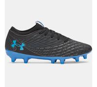 Botas de fútbol Under Armour Magnetico Select 5 FG Jr. para niño Negro / Castlerock / Azul Atlantis 38.5