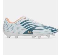 Botas de fútbol Under Armour Shadow Club 4 FG unisex Blanco / Boundless Azul / Naranja Bloc 44.5