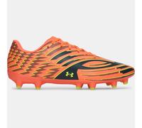 Botas de fútbol Under Armour Shadow Club 4 FG unisex Electric Tangerine / Arden Verde / High Vis Amarillo 40.5