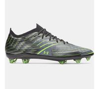 Botas de fútbol Under Armour Shadow Elite 4 FG Mach para hombre Negro / Titan Gris / Hyper Verde 47.5