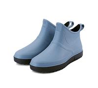 Botas de goma,Botas de lluvia para jardin, Zapatos de lluvia antideslizantes for hombre, botines antideslizantes impermeables, botas de lluvia cálidas for trabajo de cocina y pesca, botas de moda for