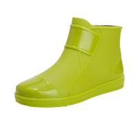 Botas de goma cortas para hombre, elegantes botas de lluvia, impermeables, antideslizantes, zapatos de trabajo, zapatos de jardín, botas de media altura, tobillo Chelsea, negro, botas de equitación