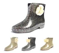 Botas de goma cortas para mujer y hombre, antideslizantes, impermeables, botas de lluvia, medias altas, cortavientos, ligeras, antideslizantes, para exteriores, monocolor, para lluvia, nieve, botines