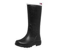 Botas de goma de media altura para mujer, impermeables, botas de lluvia modernas, Negro , 37 EU