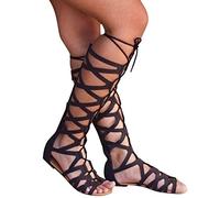 Botas de goma mujer sandalias correa, casual ocio, fiesta, calzado alto, sandalias femeninas.